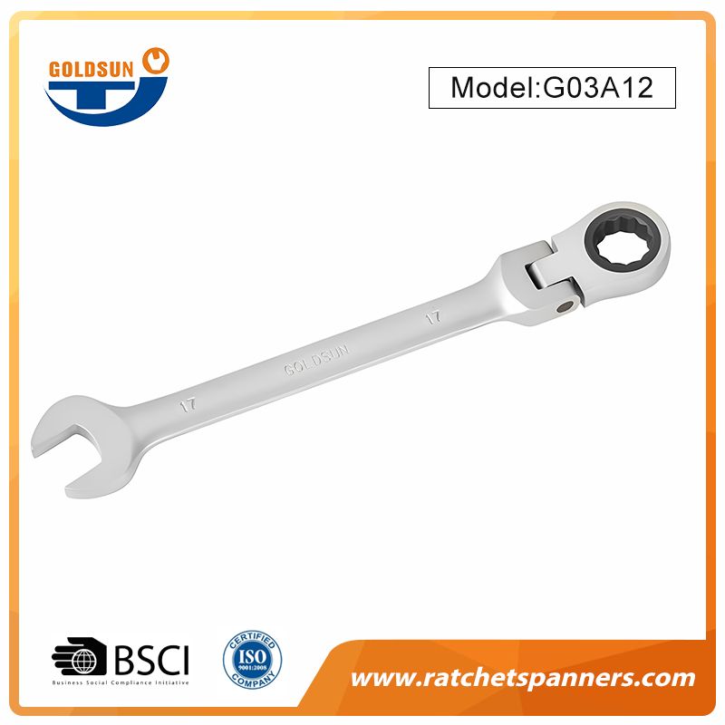 Chave de catraca de cabeça flexível superior profissional