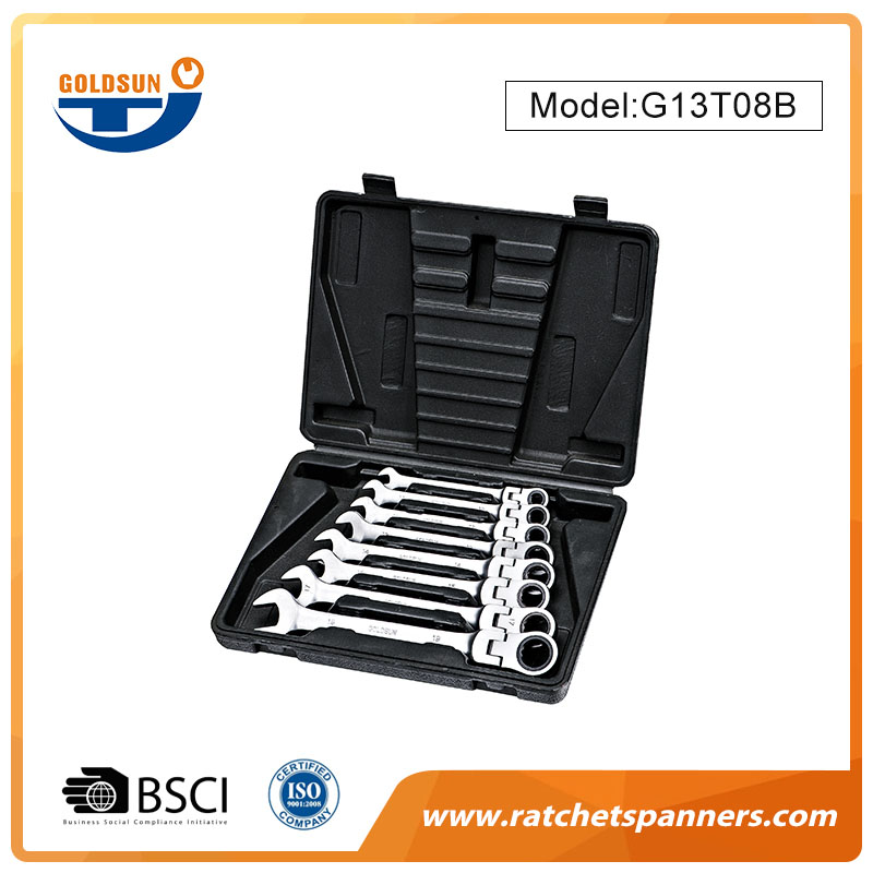 Conjunto de chave catraca com caixa de ferramentas